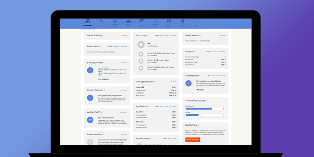 Hotel Link Extranet | Giao Diện Dashboard Mới